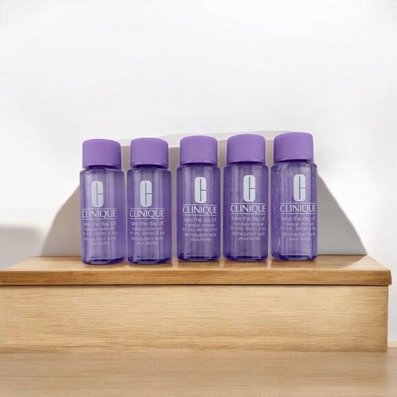 Clinique Other - Clinique 5 bundle take the day off makeup remover for lids/lashes/lips 1.7 oz ea